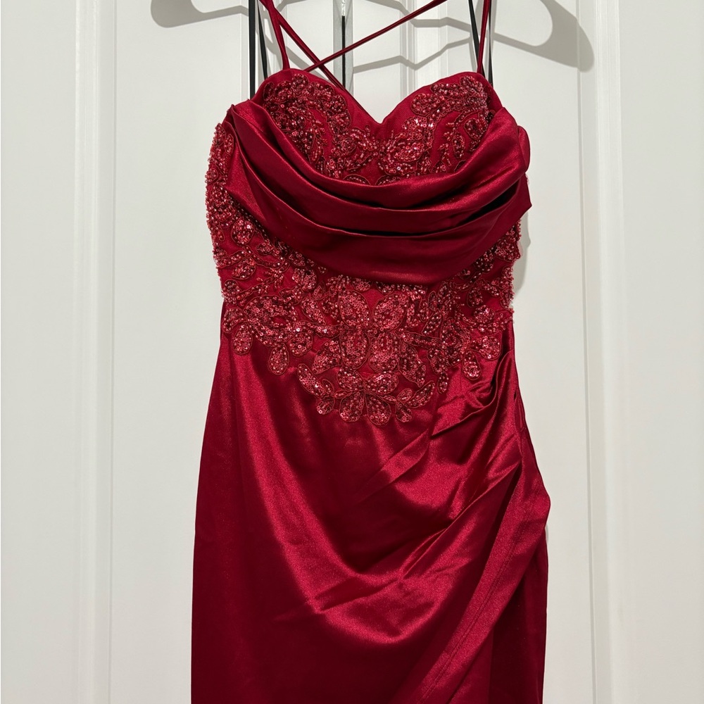 Windsor Red Dress with Sparkly Details